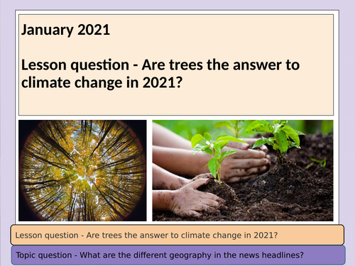 Geography in the News - Climate Change (home learning) 2021