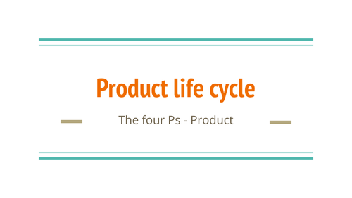 Product life cycle lesson