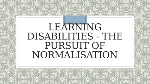 Learning disabilities