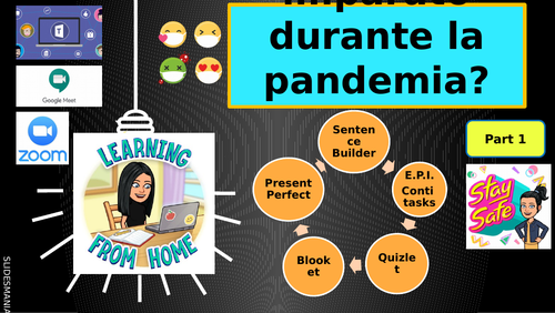 What have you learned during the pandemic Italian Sentence Builder Past