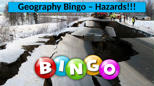 Geography Bingo - Hazards
