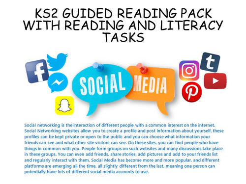 KS2 social media guided reading debate