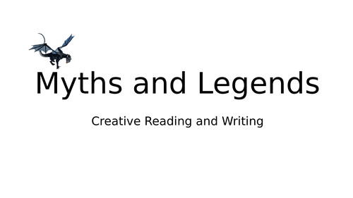 Myths and Legends- Comprehension Activity
