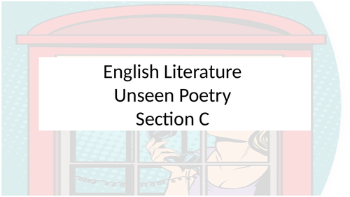 3 Lessons - GCSE English Poetry Section C Question 1 & 2 - Planning and Answering the Exam Questions