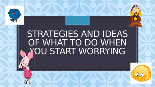 KS1 PSHE Worries Wellbeing Lesson