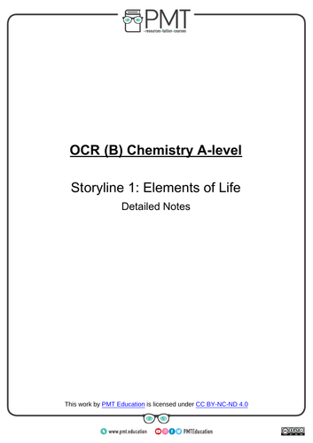 OCR (B) A-level Chemistry Detailed Notes