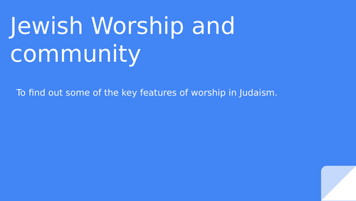 Judaism worship