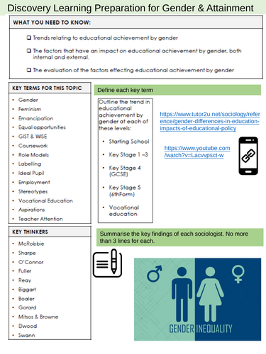 Gender and Education - flipped learning