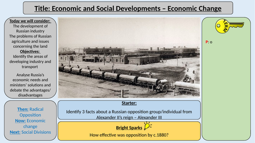 AQA Tsarist and Communist Russia - Economic, Social and Cultural Developments