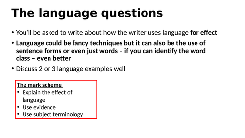 AQA Language paper 1 resources ideal for remote learning WTM Walking talking mock