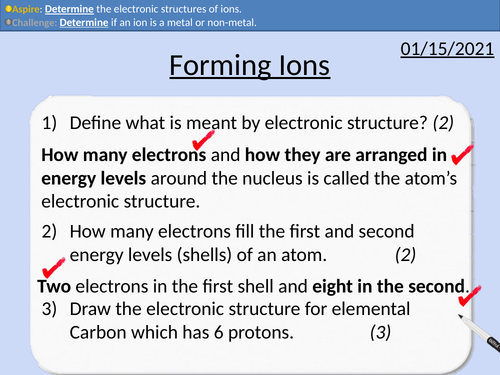 GCSE Chemistry: Forming Ions