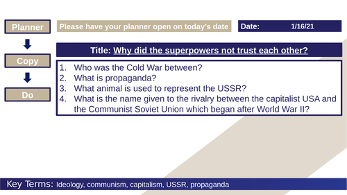 Why was there so much distrust between the super power? (Communism and Capitalism)
