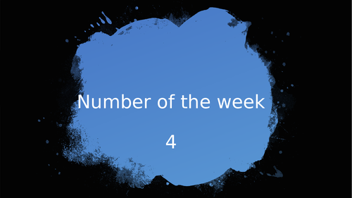 4 - Number of the week ppt