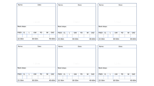 Early Years Observation Sheets EYFS | 20 Differentiated Areas of Learning Forms