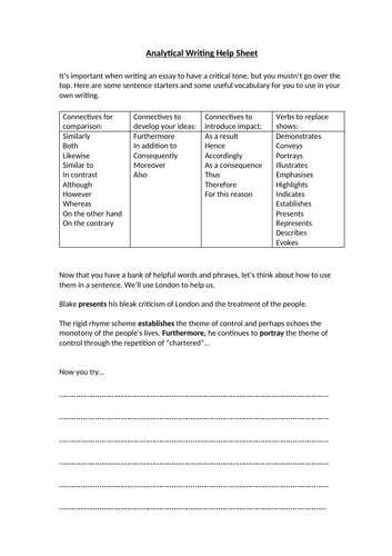 Analytical Writing Style Guide