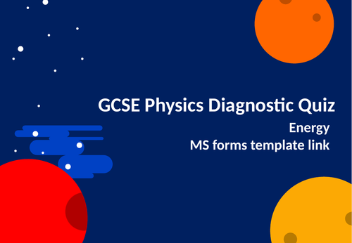 Physics Diagnostic Quiz - Energy