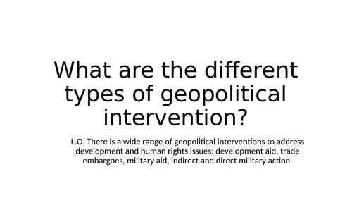 Health, Human Rights and Intervention EQ3