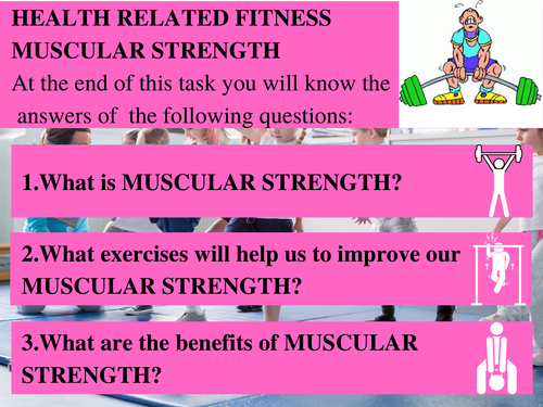 Grade 3- Health Related Fitness-Muscular Strength | Teaching Resources