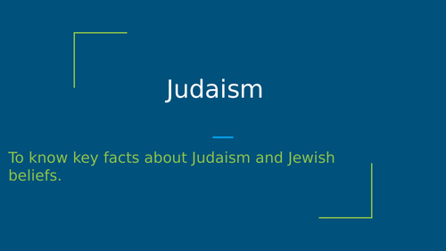 Key facts about Judaism and Jewish beliefs