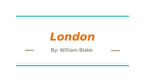 London by William Blake