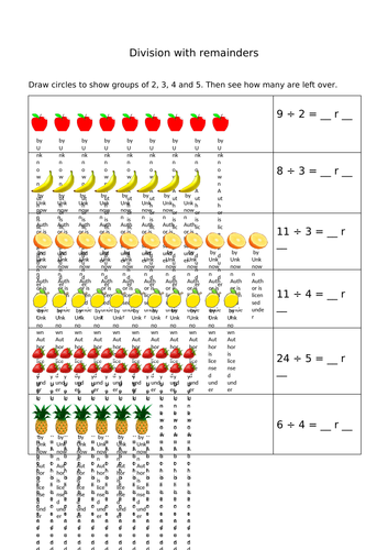 Introduction to division with remainders