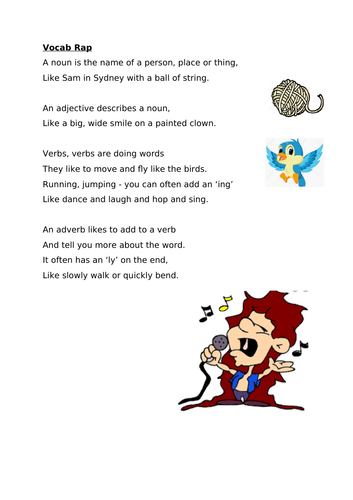 KS2 Vocabulary Rap