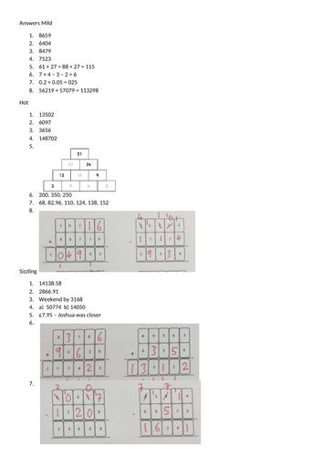 Addition and Subtraction