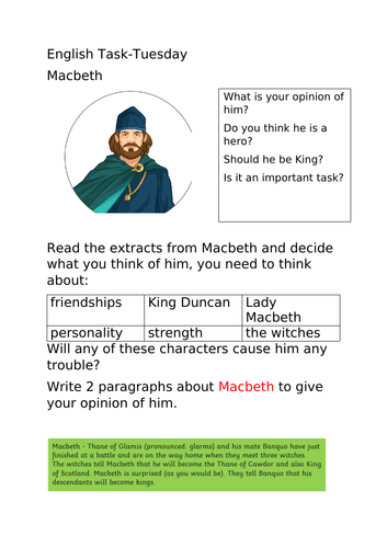 Macbeth KS2