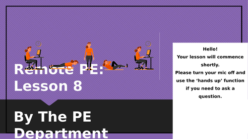 Remote PE Fitness Lesson 8 | Teaching Resources
