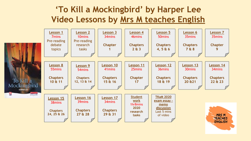 To Kill a Mockingbird - links to video lessons