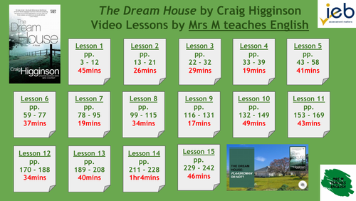 IEB The Dream House - links to video lessons