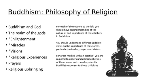 GCSE Buddhism: Philosophy of Religion