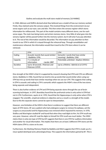 Types of memory test psychology picture