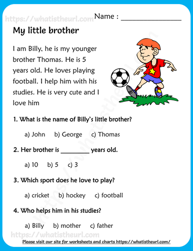 Reading Comprehension for Grade 2