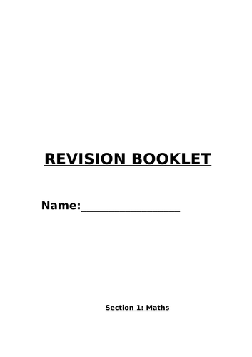 GCSE REVISION PACK