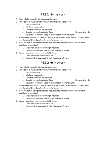 AQA GCSE Physics (9-1) - P12.2 The properties of waves FULL LESSON