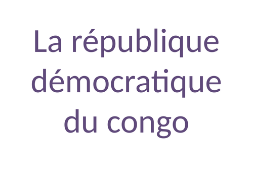 Le Congo