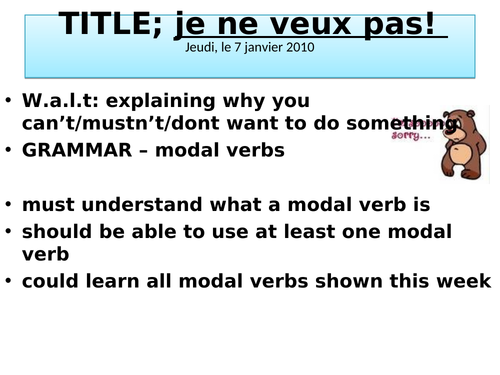 modal verbs french