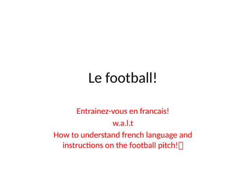 L e football
