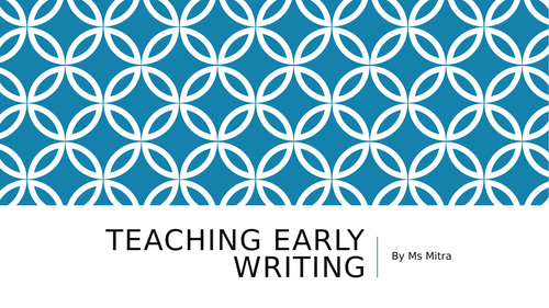 Teaching Writing (ESL, Reluctant writers, Early Writing, SEN)