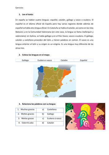 Comprensión lectora nivel A1 (spanish)