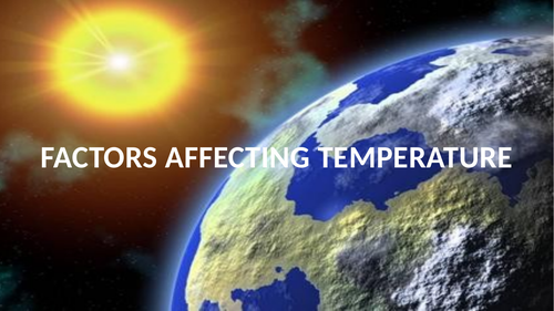 AS Geography - Weather and climate