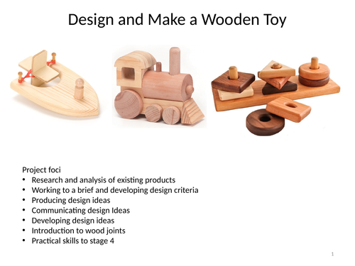 Design and make a wood toy project with FPTs