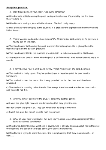 Analysing literature - superhero style