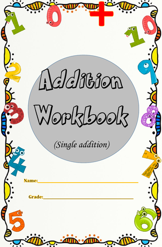 Addition Workbook(Single Addition) with Answer Key