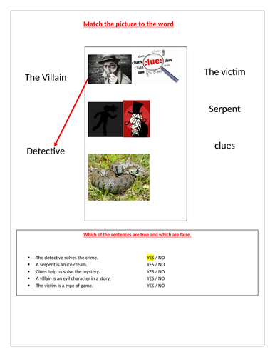 The Speckled Band- EAL resource