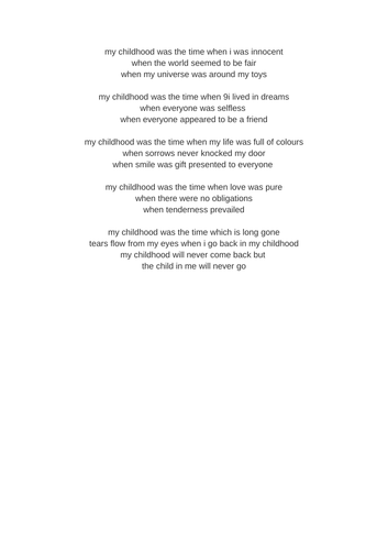 Childhood poetry - Chimney Sweep