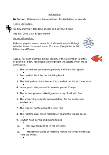 SPAG - Alliteration