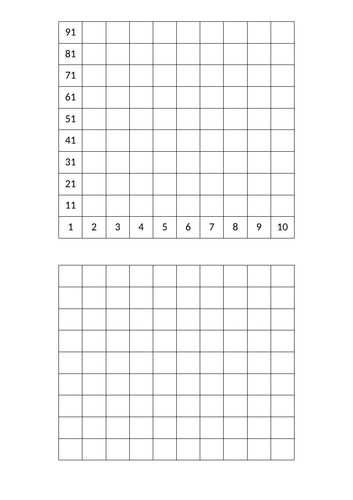 Number squares with missing numbers