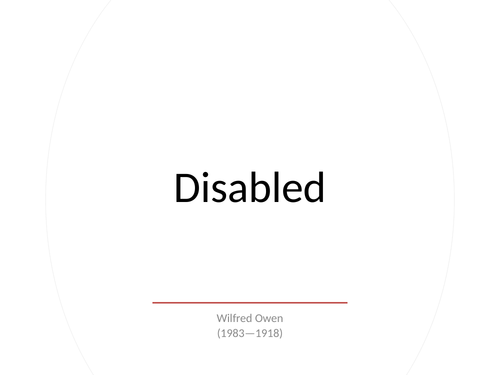 Edexcel IGCSE English-Disabled- Analysis